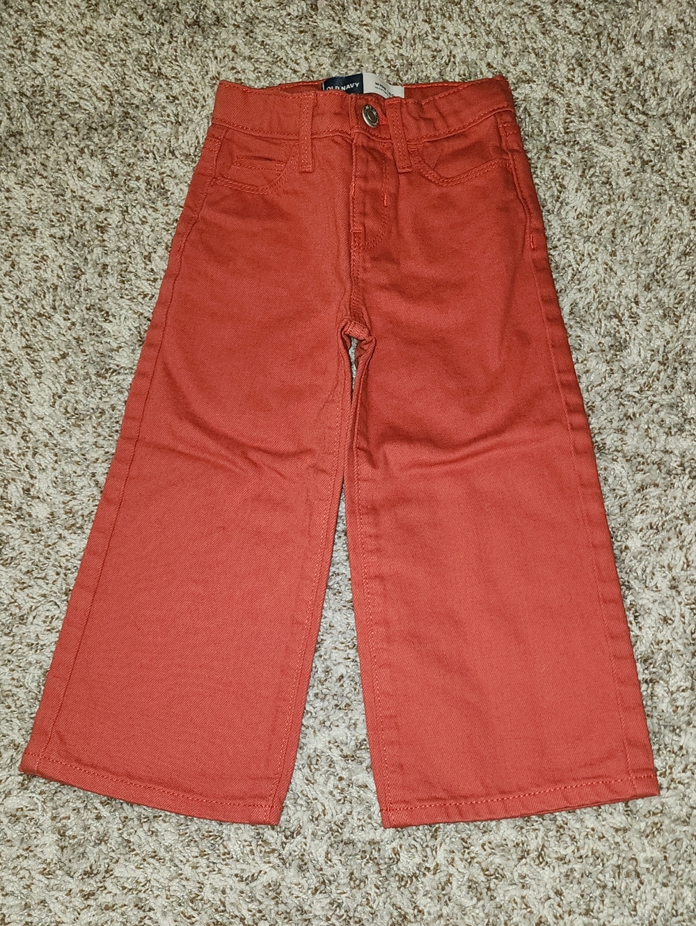 Old Navy Toddler Size 3T Red Denim Jeans, Pre-owned But EUC